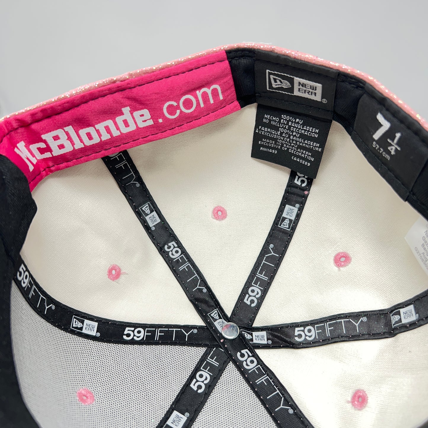 McBlonde pink glitter 59FIFTY cap