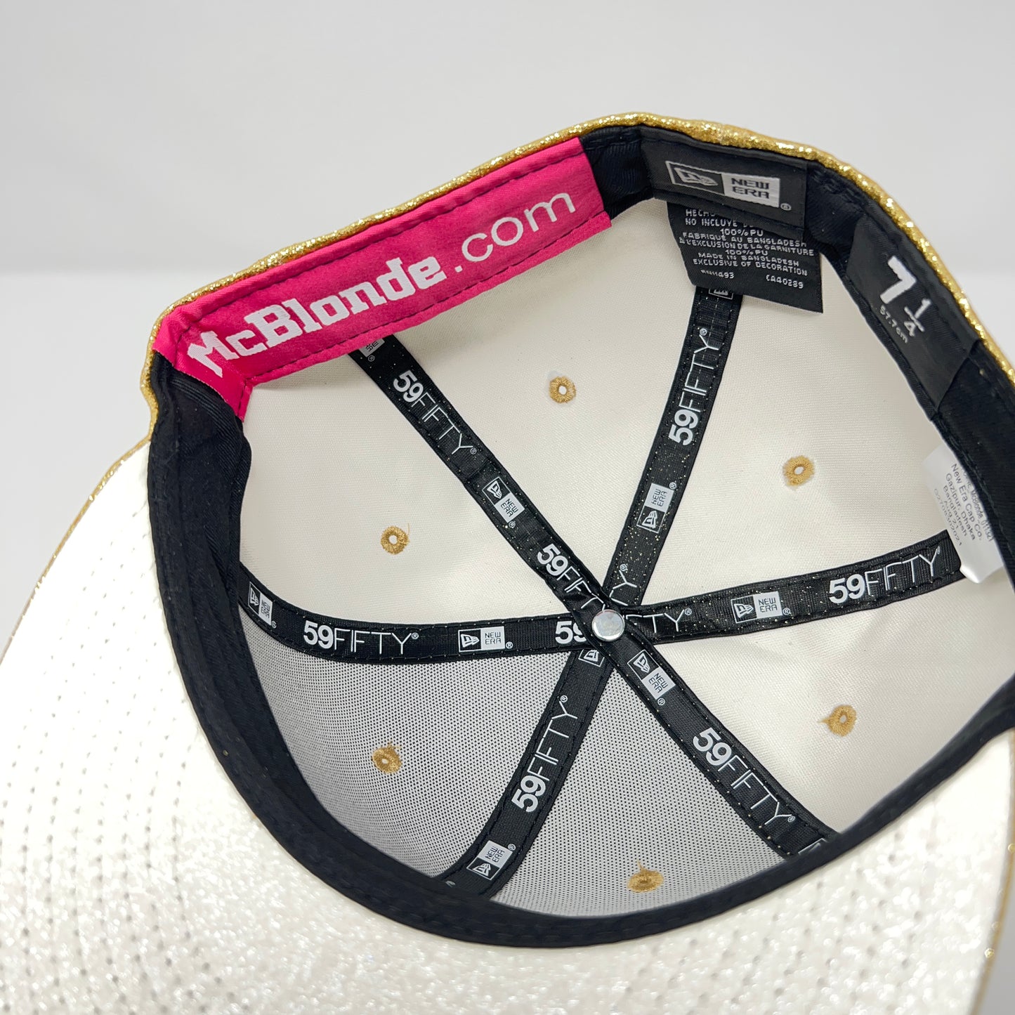 McBlonde gold glitter 59FIFTY cap