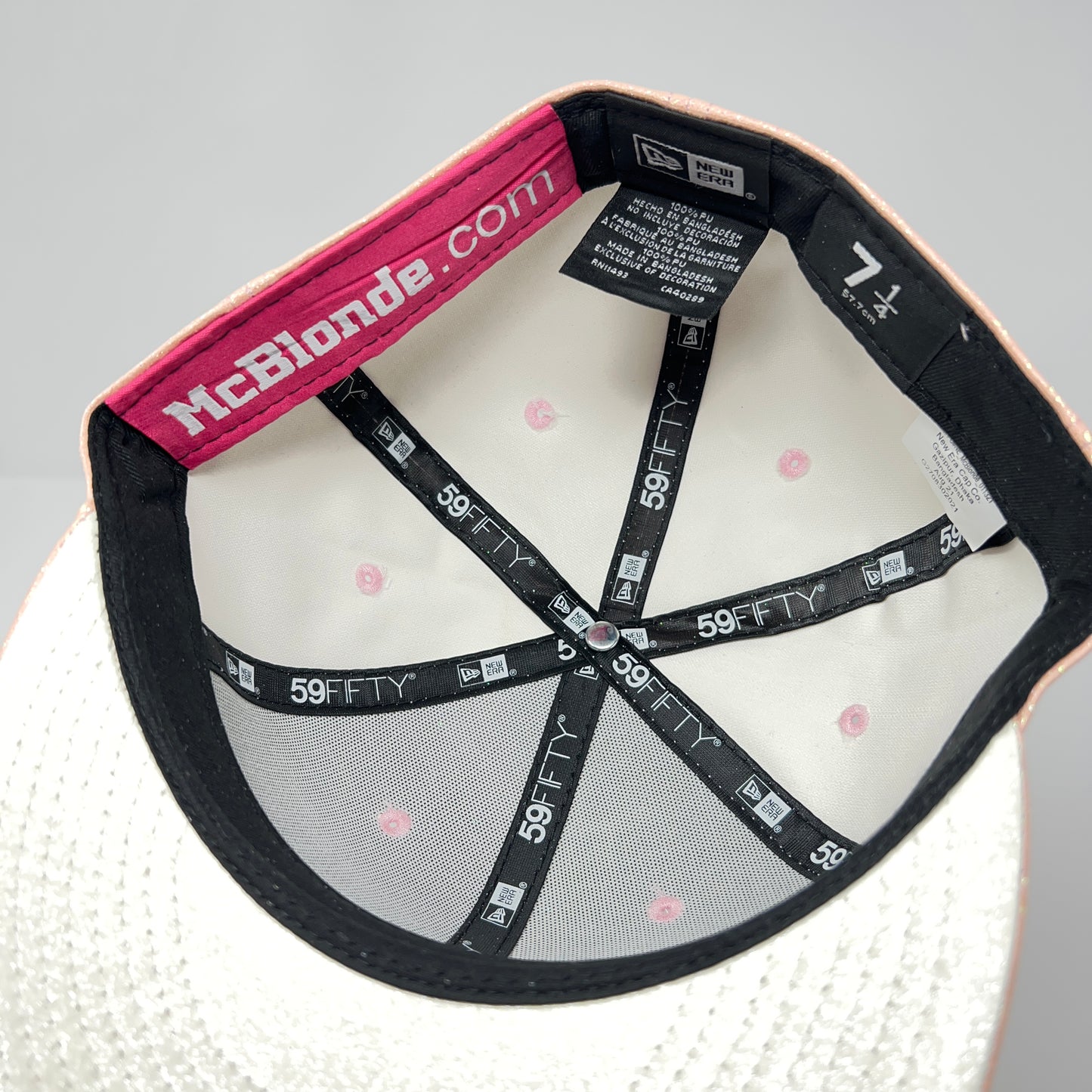 McBlonde light pink glitter 59FIFTY cap